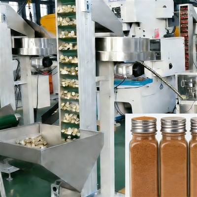 دار چینی پاؤڈر تھریڈڈ کیپ پروڈکشن لائن