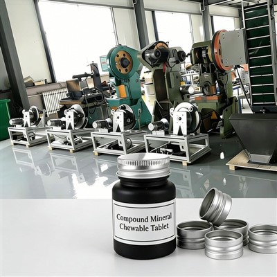 کمپاؤنڈ منرل چیو ایبل ٹیبلٹ تھریڈڈ کیپ پروڈکشن لائن