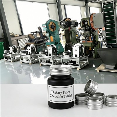 ڈائیٹری فائبر چیو ایبل ٹیبلٹ تھریڈڈ کیپ پروڈکشن لائن