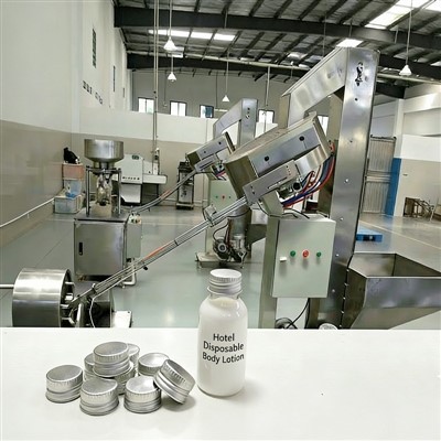 ہوٹل ڈسپوزایبل باڈی لوشن تھریڈڈ کیپ پروڈکشن لائن